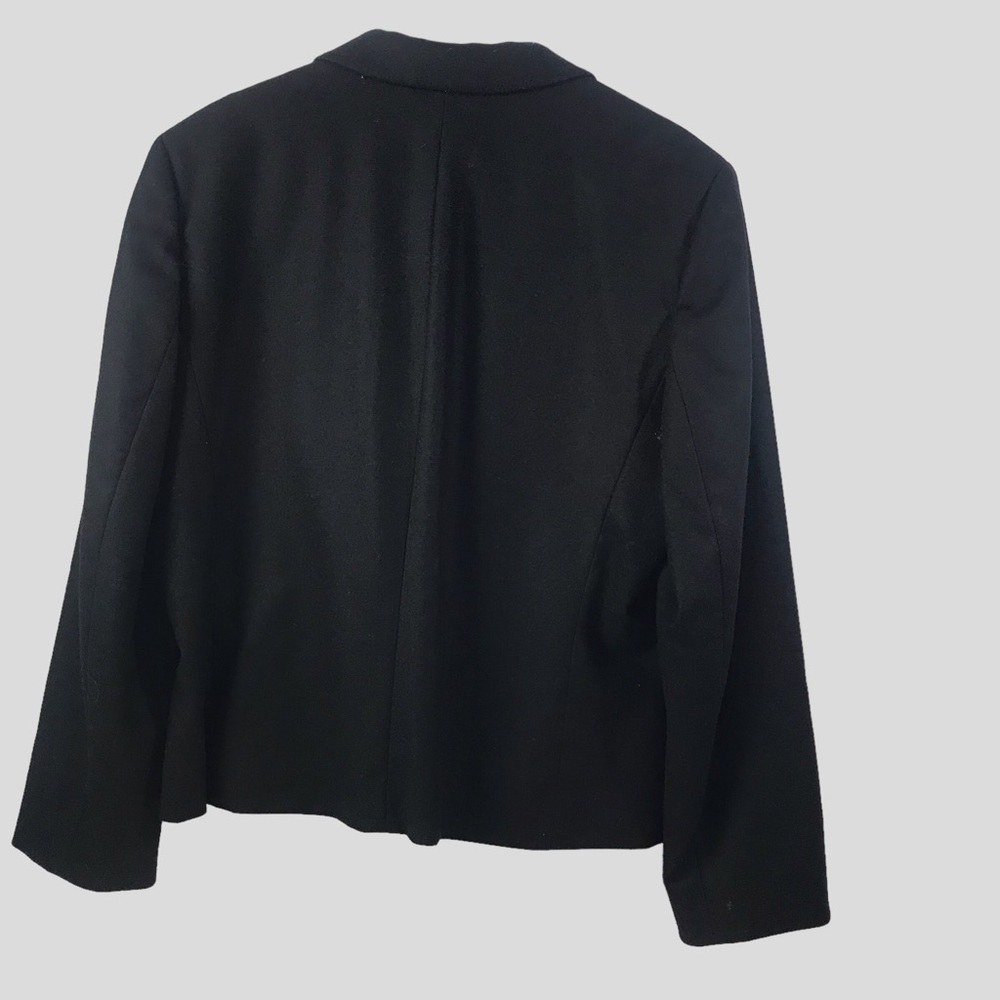 Pendleton Black Single Breasted Wool Blazer, Size… - image 2